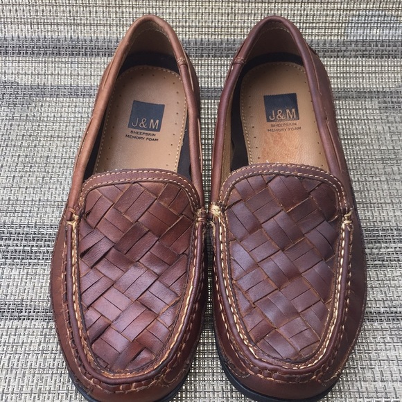 J&M Shoes J M Mens Brown Casual Loafer Shoes Size 9m Poshmark